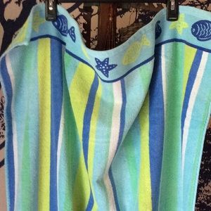 Bright striped Beach 🏖 towel! Like new! 58x32